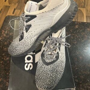 Mens Adidas alphabounce CK core black cloud white - Size 14